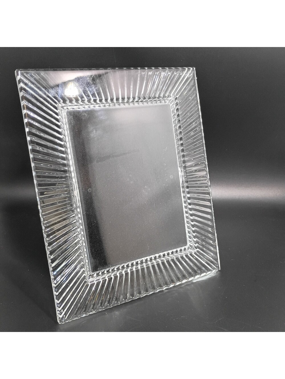 WATERFORD SOMERSET PICTURE FRAME, Cut Lead Crystal, 5" x 7", 10 1/2", IRELAND